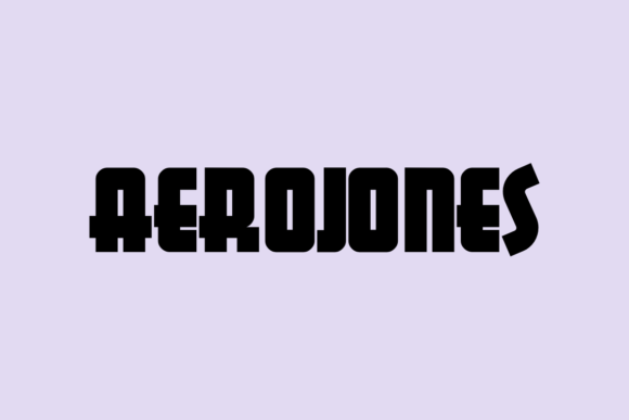 Aerojones: A Bold Display Font for Impactful Branding Projects