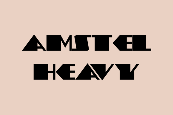 Amstel Heavy: A Bold Display Font for High-Impact Campaign Graphics