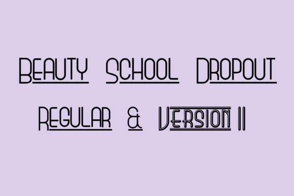 Beauty School Dropout: A Playful Display Font for Editorial Design