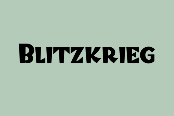Blitzkrieg: A Bold Display Font That Powers Campaign Visuals