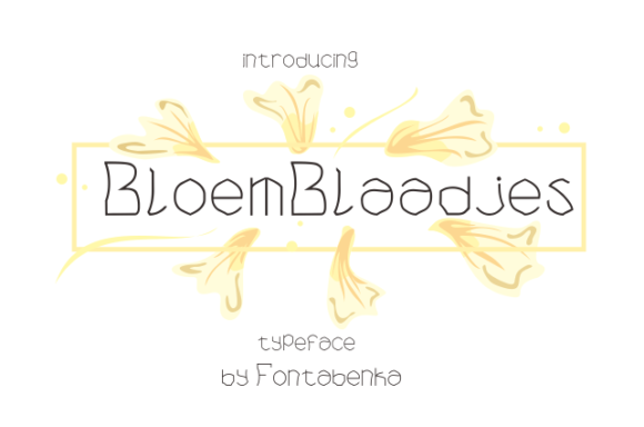 Bloem Blaadjes: A Refreshing Display Font for Editorial Creatives
