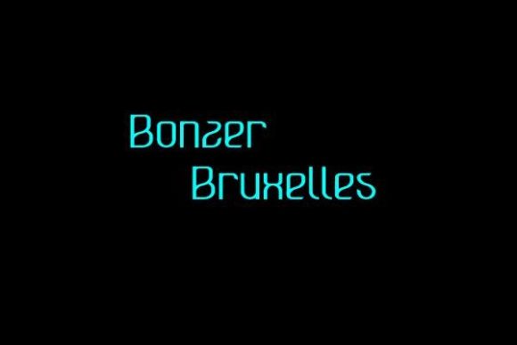 Bonzer Bruxelles: A Futuristic Display Font for Modern Branding Projects