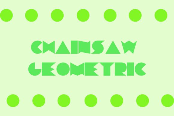 Chainsaw Geometric Font: A Bold Choice for Business Branding
