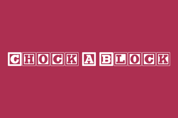 Chock a Block: A Fun Font That Gives Small Business Branding a Fresh Boost