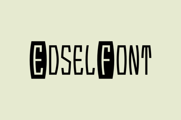 EdselFont Review: A Playful Display Typeface for Festive Branding Projects