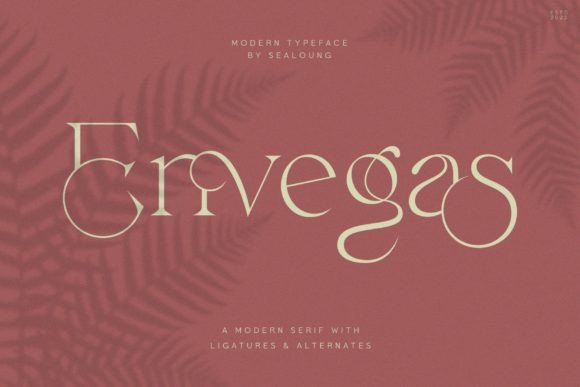 Envegas Font Review: A Modern Serif for Branding