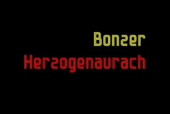 Herzogenaurach: A Futuristic Display Font for Crafters and Product Designers