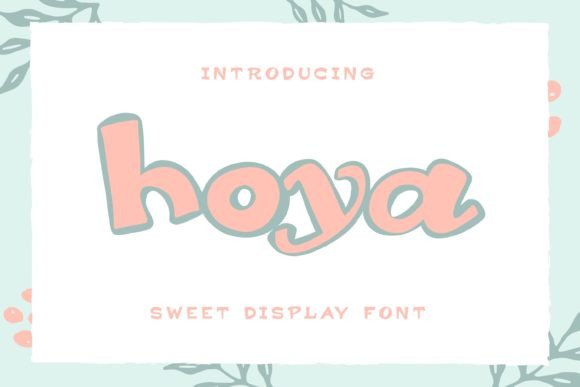 Hoya Font: A Hand-Drawn Slab Serif for Editorial Design