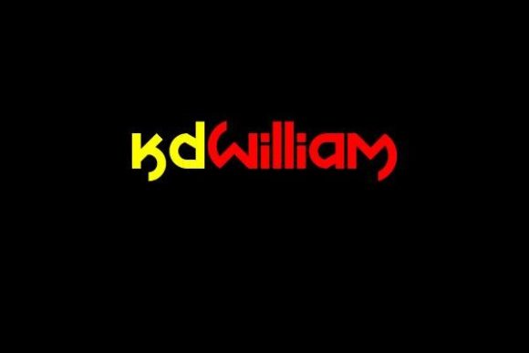 KDWilliam Font: A Techno Display Typeface for Campaigns