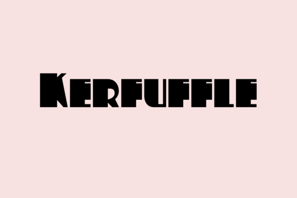 Kerfuffle: A Playful Display Font for Crafters and Makers