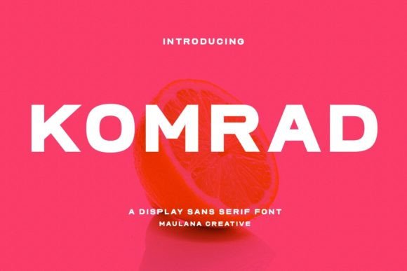 Komrad Font: A Modern Sans Serif for Makers