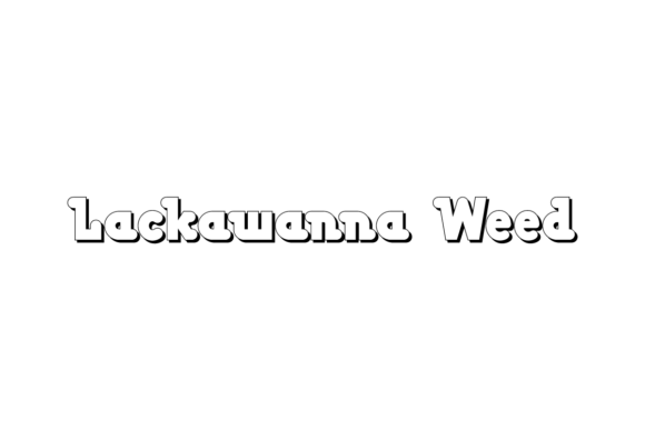 Lackawanna Weed Font: Bold Display Type for Crafters