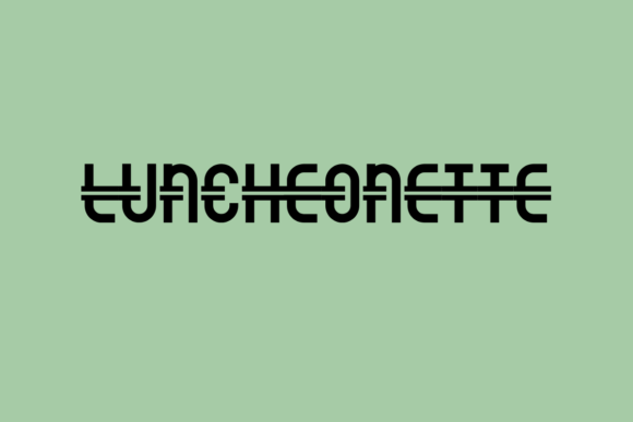 Luncheonette Font: A Retro Display Typeface for Branding