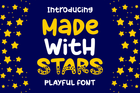 Made with Stars Font: A Decorative Typeface for Crafters