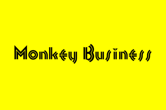 Monkey Business Font: Funky Display Type for Makers