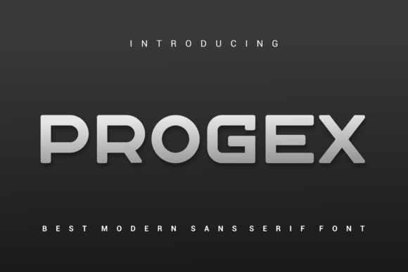 Progex Font: A Bold Sans Serif for Brand Identity