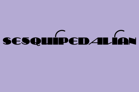 Sesquipedalian Font: A Retro Display Typeface Review