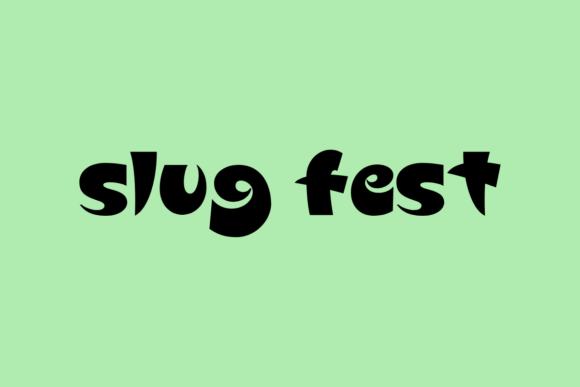 SlugFest: A Playful Font That Brings Personality to Branding Projects