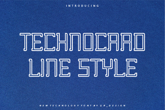 Technocard Line Font Review: Bold Sans Serif for Branding