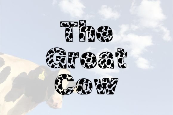 The Great Cow Font: Playful Typography for Digital Campaigns