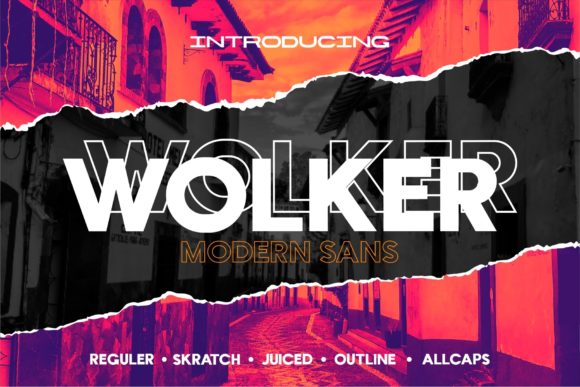 Wolker Font: Bold Display Typography for Makers